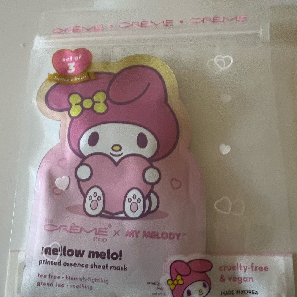 Sanrio My Melody by The Creme Shop Limited Edition Face Masks 3 Pack